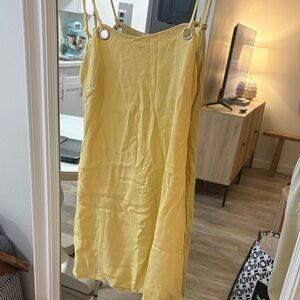 Silence + Noise Yellow Mini Dress